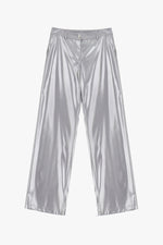 Load image into Gallery viewer, Metallic effect straight trousers
