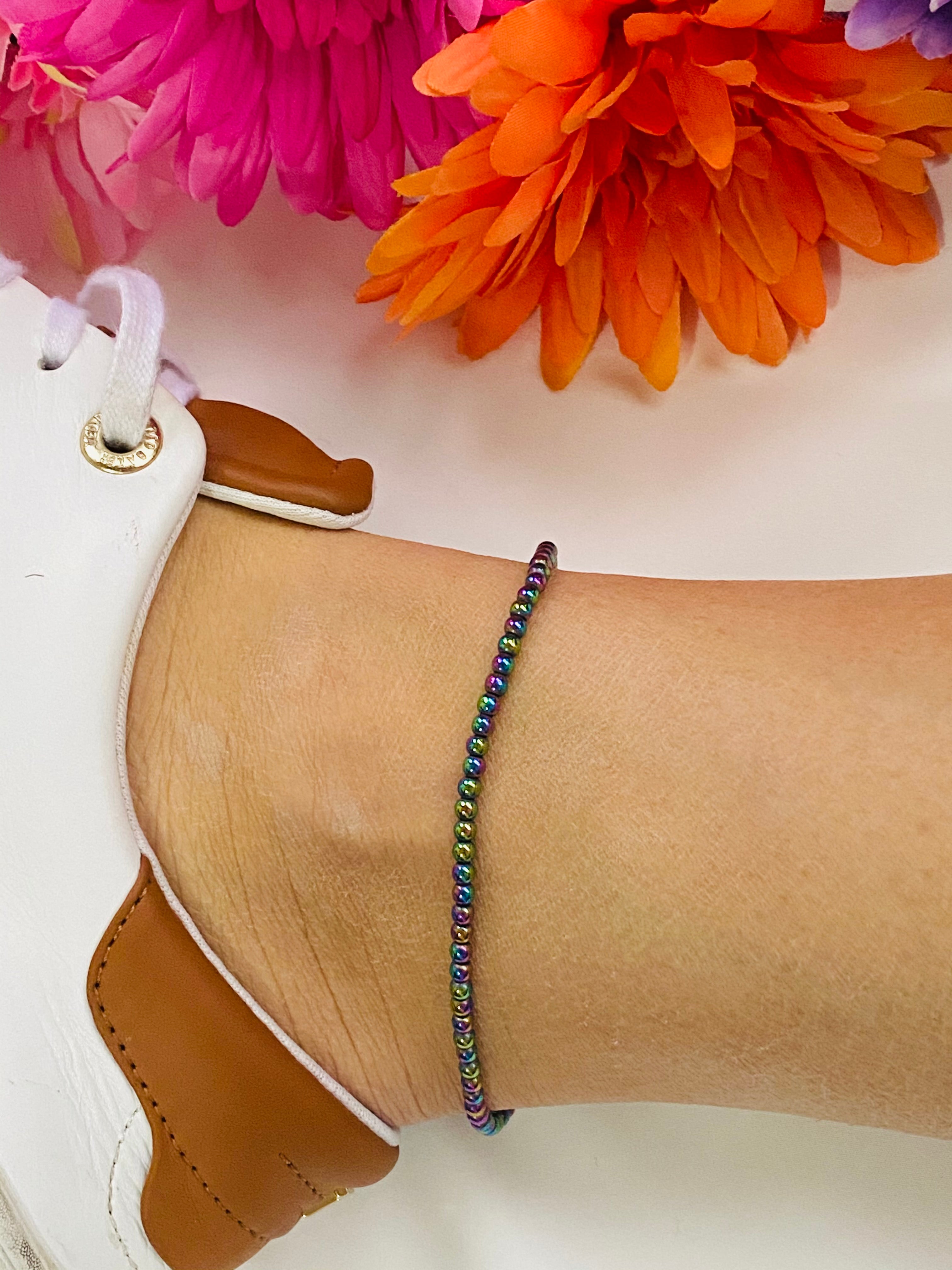 HEMATITE ANKLET